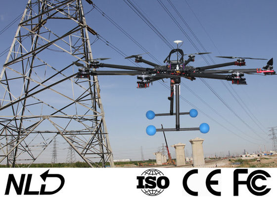8 Rotors 1.5km 8KG Industrial Grade Drone For Transmission Line Construction