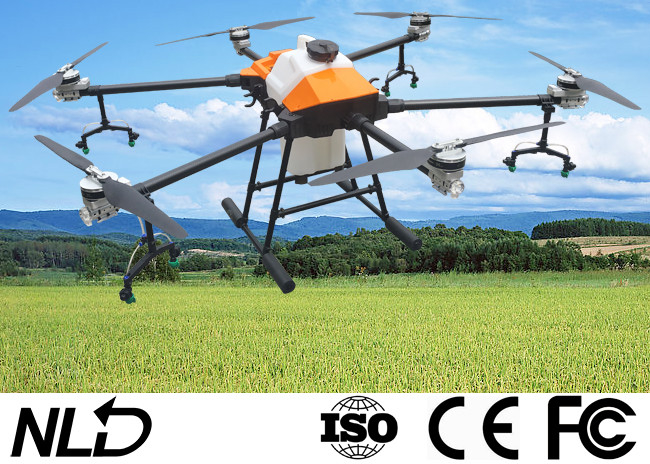 6 Rotors Agriculture UAV Drone With Battery 15min Flying Time